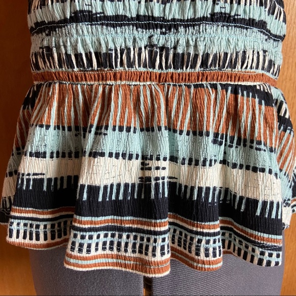 NWT Anthropologie Porridge Smocked Peplum Tube Top - Picture 4 of 10